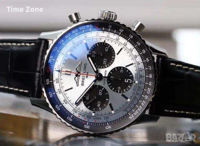 Breitling Navitimer B01 Chronograph 43mm Steel Silver Dial "Panda" Различни Варианти, снимка 7 - Мъжки - 47999828