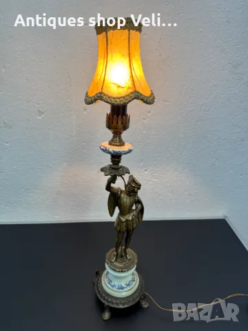 Красива настолна лампа №6143 , снимка 7 - Антикварни и старинни предмети - 48125926