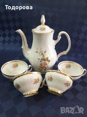 Бароков сервиз за чай,кафе Schönknecht Reichenbach, снимка 2 - Сервизи - 40045590
