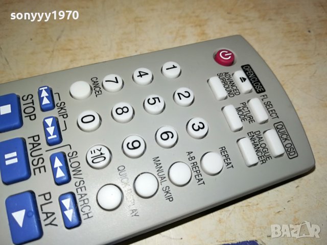 PANASONIC DVD VIDEO TV REMOTE 1110231930, снимка 10 - Дистанционни - 42526065