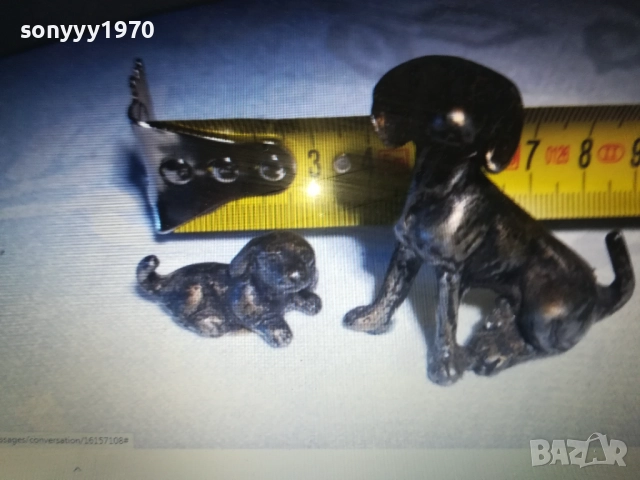 КУЧЕНЦА 2БР МЕТАЛНИ ФИГУРКИ 0609251848, снимка 6 - Колекции - 51627599