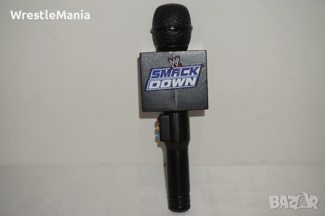 Рядък Кеч Микрофон WWE Jakks Pacific Talking Wrestling Mic 2007, снимка 3 - Колекции - 51854879
