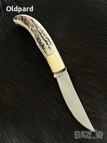 Fox Stag Folder. Траен сгъваем джобен ловен нож с едно основно острие. (FH623), снимка 2 - Ножове - 40601376