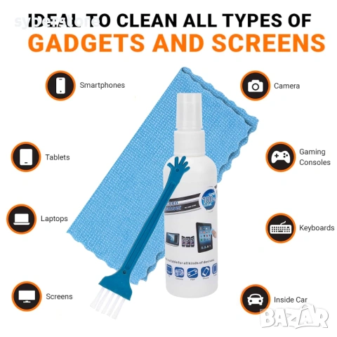 Комплект за почистване на телевизор, монитор, дисплей ScreenClear Pro Digital one SP01142 - Кристале, снимка 5 - Други стоки за дома - 53186177