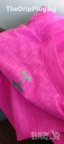 Under Armour дамска тениска размер L(M) в розово , снимка 5 - Тениски - 55776854