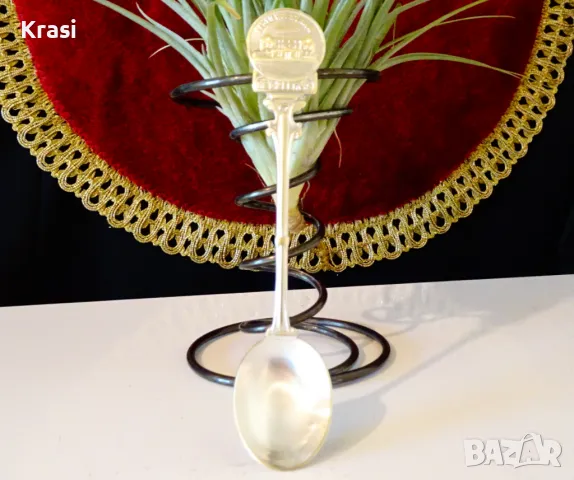 Нидерландска посребрена лъжица , снимка 1