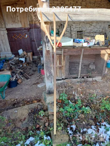 Дървена вила,за сено,за интериор, снимка 2 - Антикварни и старинни предмети - 48435950