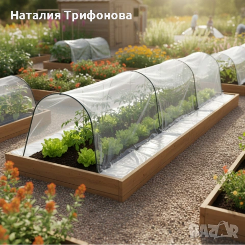 Мини оранжерия - компактна със здрава конструкция - 1,5 х 4 м, снимка 5 - Оранжерии - 53863945