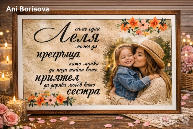 Подаръчен сертификат за майка / баба / леля – персонализиран, снимка 4 - Други стоки за дома - 53626085