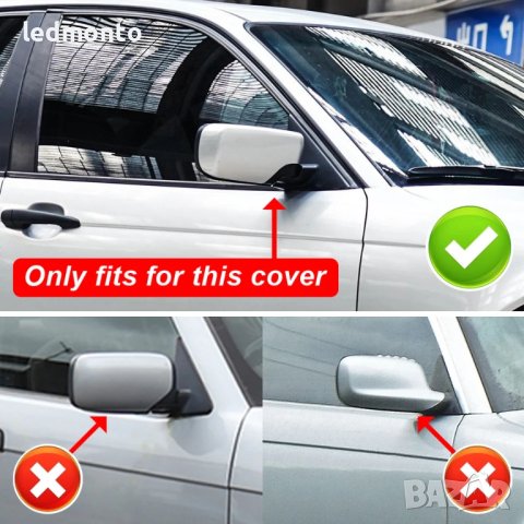 Карбонови Капаци за Огледала за BMW E46 E39 БМВ Е39 Е46 Батман, снимка 3 - Части - 44391321