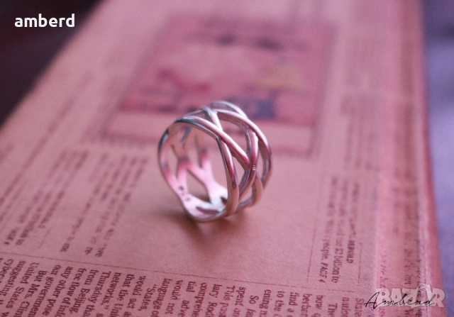 Сребърен пръстен - модел R056