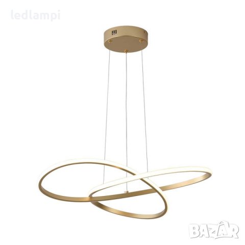 LED Полилей 20W Златен Топло Бяла Светлина