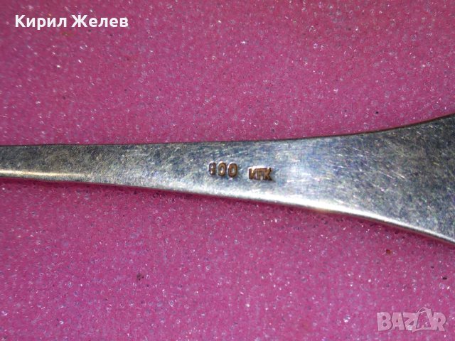 BAD EMS СТАРА НЕМСКА КОЛЕКЦИОНЕРСКА ЕМАЙЛИРАНА СРЕБЪРНА ЛЪЖИЧКА За КАФЕ СРЕБРО 800 RFK ПРОБА 42989, снимка 8 - Колекции - 44376185