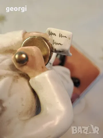 порцеланова фигурка на аптекар фармацевт Goebel , снимка 6 - Колекции - 49795519