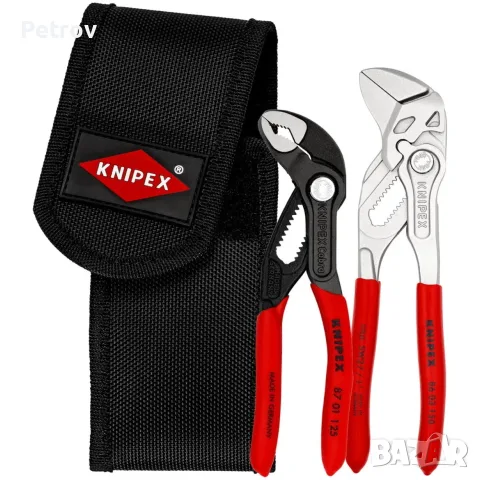 KNIPEX - 00 20 72 V01 - Made in Germany  !! Нов Внос !! ЧИСТО НОВ Комплект Cobra + Клещи Ключ +Калъф
