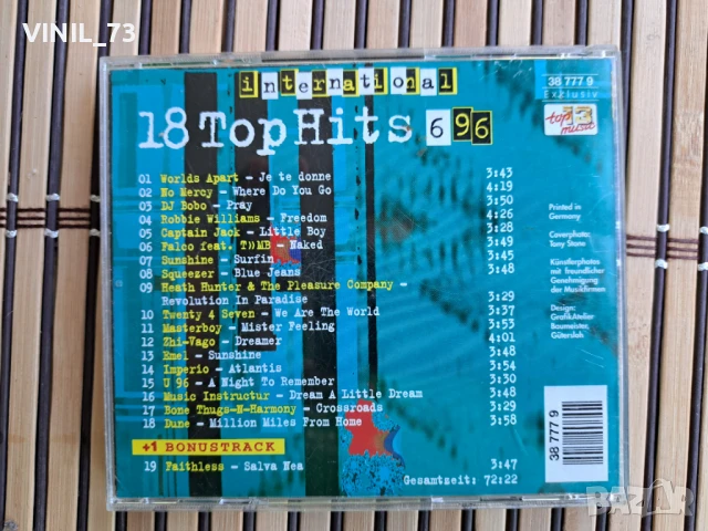 18 Top Hits Aus Den Charts 6/96, снимка 3 - CD дискове - 50536201