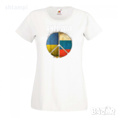Дамска тениска ANTI WAR,спасете Украйна,против Войната, снимка 6 - Тениски - 36113545