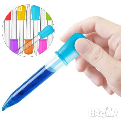 пластмасова силиконова пипета пипети капкомер сладкарски за десерти кексчета смола