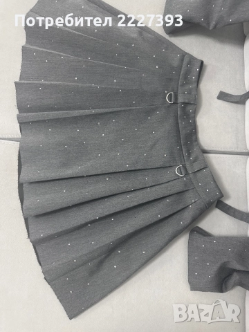 Дамски комплект със камъчета , снимка 4 - Рокли - 52297038