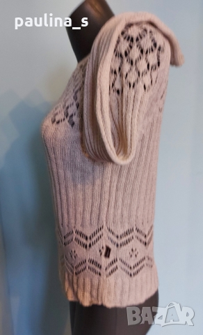 Бял копринен пуловер "Kismet" / унисайз / хипоалергичен , снимка 4 - Блузи с дълъг ръкав и пуловери - 36052639