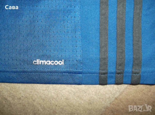 Тениски ADIDAS  мъжки,Л   /сини и бяла/, снимка 8 - Тениски - 46351659