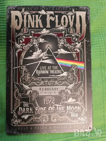 Pink Floyd-The Dark Side Of The Moon Set метални табели, снимка 5 - Китари - 47335397