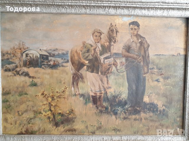 Много стара майсторска картина., снимка 3 - Антикварни и старинни предмети - 40449696