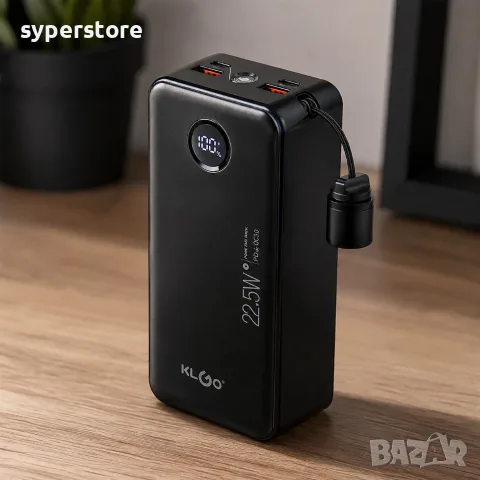 Външна батерия 30000mAh Digital One SP01481 KP-88, 22.5W бързо зареждане PD и QC3.0, снимка 3 - Оригинални зарядни - 55752718