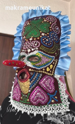 Кукерска маска, гугла, Новодел, Сурва, Кукерландия, маскарадни игри, снимка 12 - Декорация за дома - 42770820