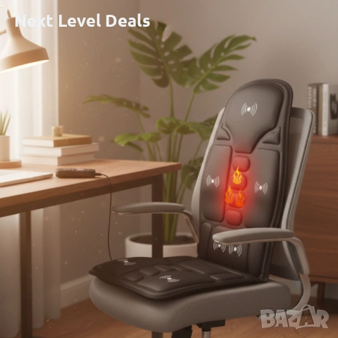 🔥 Масажна седалка с подгряване – комфорт и облекчение всеки ден, снимка 2 - Друга електроника - 53049262