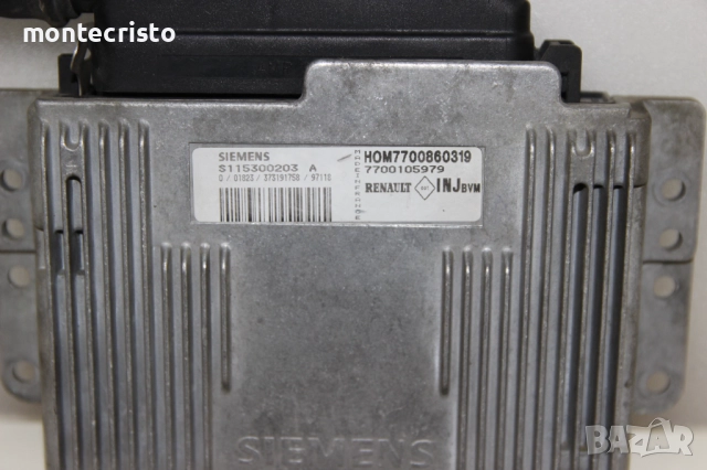Моторен компютър Renault Megane (1996-1999г) HOM7700860319 / 7700105979 / S115300203A S115300203 A  , снимка 2 - Части - 52524488