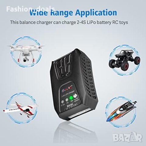 Ново Зарядно устройство за липови батерии HTRC/20W/RC кола, RC лодка, снимка 7 - Друга електроника - 41228891