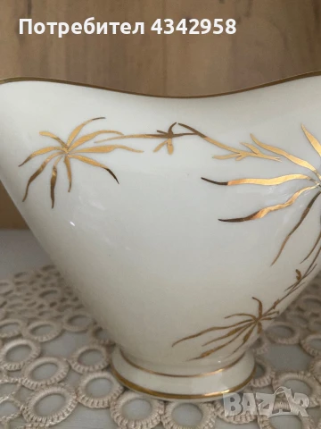 Lettin. Germany. 1958 г. Порцеланова ваза., снимка 3 - Антикварни и старинни предмети - 51390663