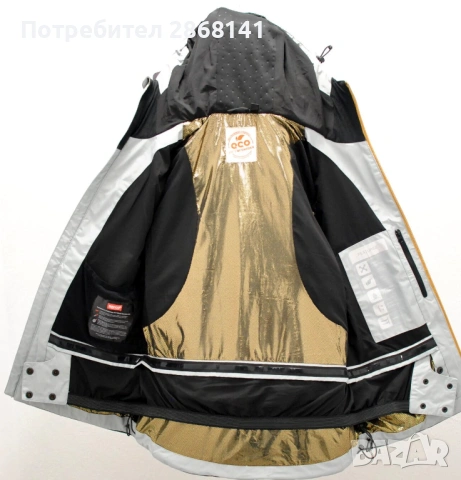 212117 of Sweden пухена ски яке с Recco етикет и златна подплата XXL, снимка 3 - Якета - 53431424