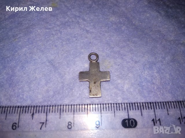 СТАРО КЛАСИЧЕСКИ ГОТИК СТИЛ СРЕБЪРНО КРЪСТЧЕ РЪЧНА ИЗРАБОТКА 33151, снимка 6 - Антикварни и старинни предмети - 39378804