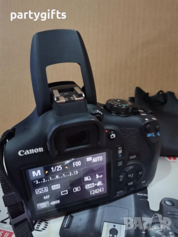 Комплект фотоапарат Canon EOS 2000D с обективи и аксесоари като нов , снимка 8 - Фотоапарати - 53804643