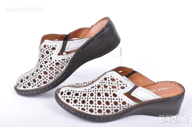 СЕЗОН'25! Дамски летни чехли от естествена кожа, снимка 1