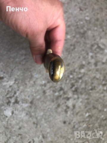 стар български нож "Вълчи зъб" с кания, снимка 10 - Ножове - 50138292