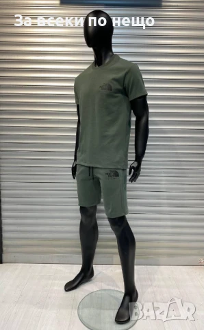 The North Face Мъжки Маслено Зелен Летен Екип👕🩳Мъжки Къс Комплект В Маслено Зелен Цвят Код D2570, снимка 1