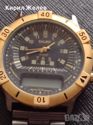 SHURP QUARTZ WATER RESISTANT 30m. МОДЕРЕН ДИЗАЙН МЪЖКИ ЧАСОВНИК ПЕРФЕКТЕН МНОГО КРАСИВ СТИЛЕН 33244, снимка 11 - Мъжки - 38713343
