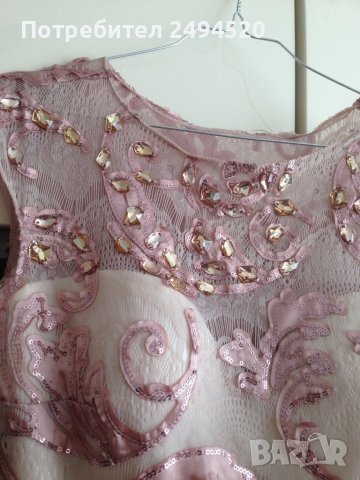 Официална рокля с камъни и пайети размер Paula Richi С/М, снимка 1