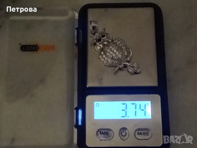 Нова сребърна висулка с бухал и камъни Сваровски , снимка 6 - Колиета, медальони, синджири - 52041390