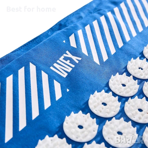 #DoYourFitness постелка за акупресура, включително възглавница и чанта за носене | Идеална за масаж, снимка 8 - Йога - 53658300