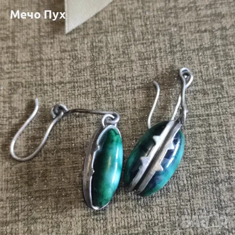 Стари сребърни обеци (157), снимка 5 - Обеци - 48267265