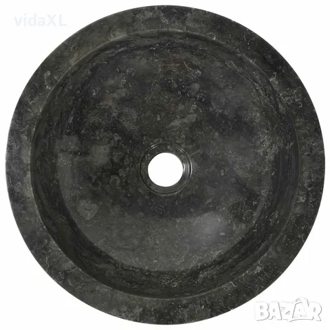 vidaXL Мивка, 40x12 см, мрамор, черна, снимка 7 - Мивки - 56146011