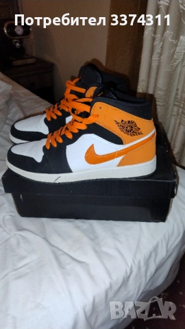 Уникални маратонки кецове Jordan1 среден размер,кожа