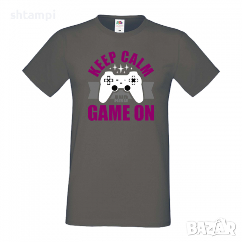 Мъжка тениска Keep Calm And Game On, снимка 11 - Тениски - 36193298