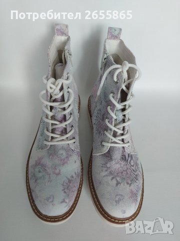 Боти с флорален мотив р.39, снимка 4 - Дамски боти - 44261014