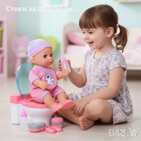 Пишкащо бебе с пееща тоалетна Tutu Love , снимка 2 - Кукли - 56322023