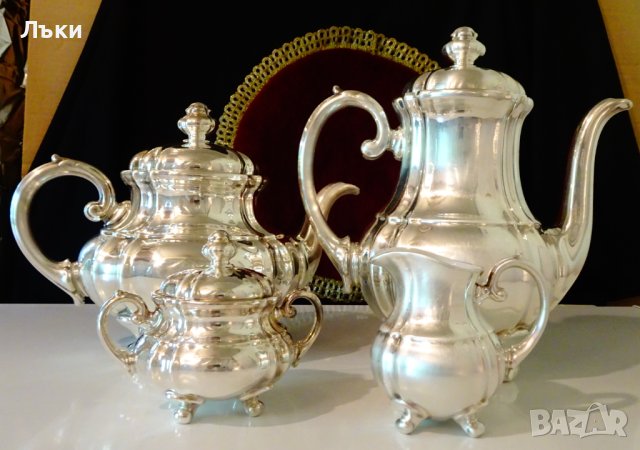 Кана WMF,посребрен порцелан,барок. , снимка 10 - Антикварни и старинни предмети - 41612073